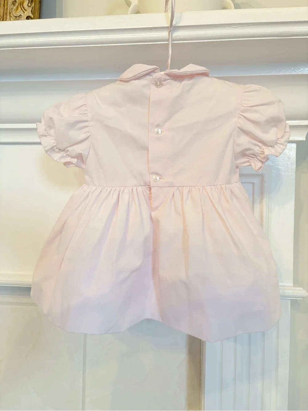 Petit Ami Pale Pink Peter Pan Collar Dress